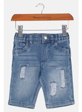 Buy Toddlers Boy Rip Denim Pants, Blue in UAE