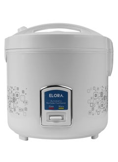 اشتري Electric Rice Cooker With Automatic Cooking, Keep Warm, Safety Protection, And Steamer - Easy to Use, Convenient, Durable 1.8 L- EL-RC-1418 White في السعودية