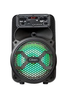 Buy Clikon Rechargeable Bluetooth Speaker With Dynamic Show Black CK851 in Saudi Arabia
