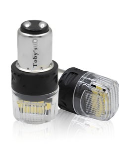 اشتري Toby's Super Bright Power T20 1157 16SMD LED Bulbs with 4218 Chip replacement for Back Up Reverse Brake Lights (White) في الامارات