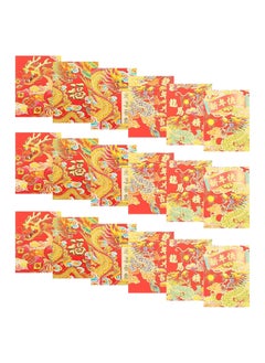 اشتري 2024 Year of The Dragon Red Packet New Year Red Packet Envelopes for Money Decorative Envelopes Chinese Red Envelope Paper Money Red Packets Dragon Year Red Pocket Cartoon, 30pcs في السعودية