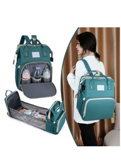 اشتري Multifunctional Portable Foldable Bady Diaper Backpack and Toddler Bassinet Bag Changing Station في السعودية