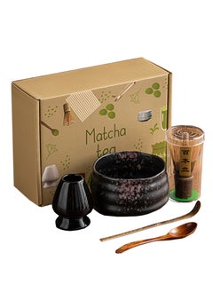 Buy 5-Pcs Matcha Kit Set Whisk and Bowl with Spout & Measuring Spoon Japanese Tea Making Tools in UAE