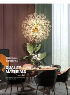 Buy Modern Luxury Crystal Ball Dandelion Nordic Style Ceiling Pendant For Living Room, bedroom, Lobby, Staircase, Hallway, Cafe, Villa in Saudi Arabia