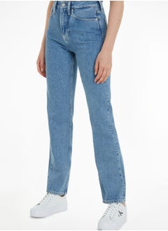 Buy High Waist Straight Jeans in Saudi Arabia