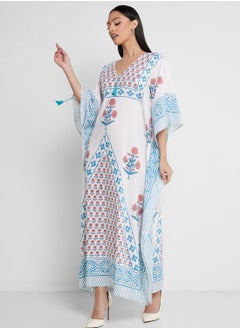 اشتري Cape Sleeve Printed Kaftan في السعودية