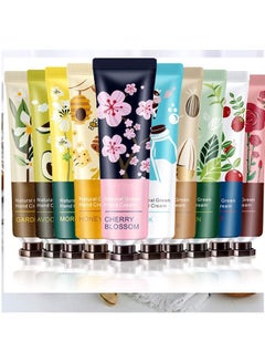 Buy 10 Pack Fragrance Hand Cream, Ksndurn Moisturizing Hand Care Cream Plant Fragrance Hand Lotion, Mini Hand Sanitizer Travel Gift Set with Natural Aloe And Vitamin E for Women in UAE