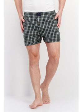 Buy Men 3 Pcs Plaid Pull On Boxer, Black Combo in UAE