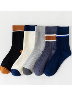 اشتري Men Absorb Sweat and Deodorize Socks 5 Pairs High Quality Socks One Size Fits All في الامارات