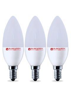 Buy El Sewedy LED bulbs 6 watt - Warm Lighting - 3 Pieces in Egypt