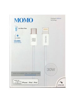 Buy Momo USB Lightning Charger Cable 30W in Egypt