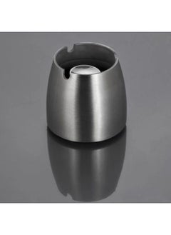 Buy Stainless Steel Tabletop Windproof Portable Ashtray for Home Office or Outdoors in UAE