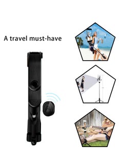 اشتري Bluetooth Selfie Stick for iPhone and Android, Multifunctional Portable Selfie Stick, Extendable Selfie Stick with Remote في السعودية