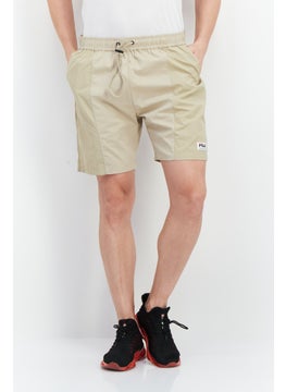 Buy Men Sportswear Fit Drawstring Titling Outdoor Short, Beige in Saudi Arabia