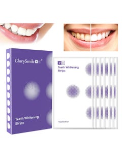 اشتري V34 Teeth Whitening Strips Effective Safe Non Sensitive Comfortable Brightening Portable Teeth Color Corrector to Create Beautiful White Gorgeous Smile Dry Strip 7 Pairs في الامارات