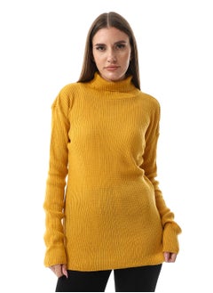 Buy Turtle Neck Slip On Ribbed Top in Egypt