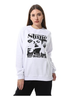 Buy Round Neck Printed Sweatshirt in Egypt