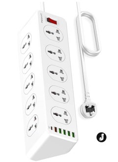 Buy "NEW 10-Way Power Extension Cord Surge Protector Strip with USB-A & USB-C Ports" in UAE