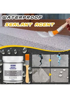 اشتري Multipurpose Bathroom Clear Waterproof Glue With Brush 100g，A Stronger Layer to Protect Bathroom Roof Bedroom Kitchen Crack And Water Leakage Problem MUSIndsipe في السعودية