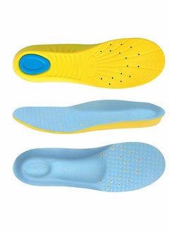 Buy Memory Foam Insoles, PU Orthotic Sport Insoles, Comfortable Breathable, Shock Absorption and Relieve Foot Pain, Plantar Fasciitis Arch Support Insoles (Kids 34-38/ Women 35.5-36.5) in Saudi Arabia