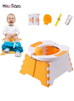 Buy Portable Potty Training Seat for Toddler Kids Travel Potty | Foldable Toilet Seat | Baby Potty Seat for Indoor and Outdoor in UAE