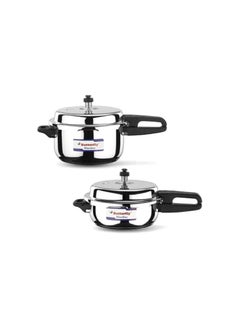 Buy Butterfly Present Blueline 3.0, 5.0 Liter Capacity Stainless Steel 3 L, 5 L Induction Bottom Outer Lid Pressure Cooker (Stainless Steel) in UAE