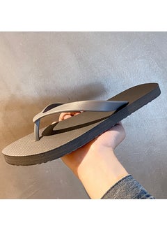 Buy Chic Mens Summer Flip-Flops Casual Anti-Slip Flatgray gray in Saudi Arabia