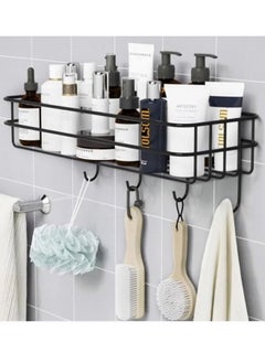 Buy Bathroom Organizer Rack Black in Saudi Arabia