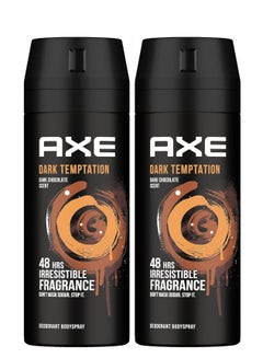 Buy Axe Pack Of 2 deodorant body spray  Dark Temptation 150ml in Saudi Arabia