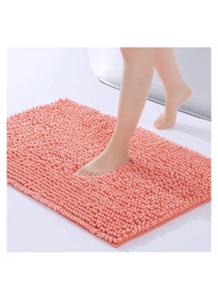 اشتري Bathroom Rugs Non-Slip Bath Mat  Washable Soft Shower Mat for Bathroom Floor & Tub Fluffy Bath Rugs Durable Thick Water Absorbent Microfiber Shower Rugs 40*60CM في السعودية