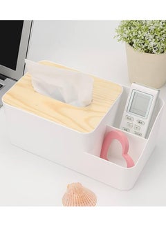 اشتري Multi-functional tissue holder box, facial tissue storage box dining room kitchen home decor في مصر