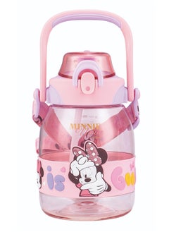 Buy Minnie Mouse Pink Leak-Proof Portable Reusable Water Bottle - Ideal for Men, Women, Kids, Students - Perfect for Camping, Office, School, Gym, and Workouts in UAE