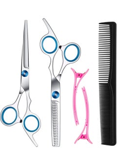 Buy Professional Barber Hair Cutting Scissors Thinning Shears Kit Stainless Steel Hairdressing in UAE