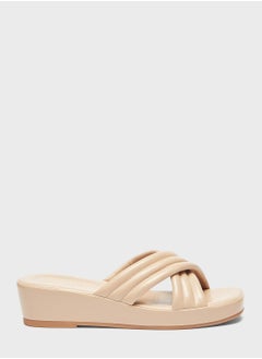 Buy Cross Strap Wedge Sandal in UAE