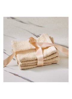 Buy 4-Piece Essential Carded Face Towel Set 30 x 30cm in UAE