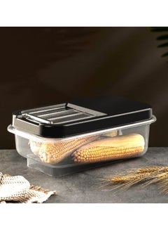 Buy Dunia BlackGrain/Cereal Container 5 Lt with Slide Lid - Storage Solution - BPA-Free - L=34.5cm W=19cm H=13cm in Egypt