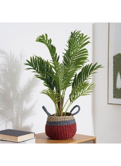 اشتري Seagrass Round Planter Dia23x18cm- Red في الامارات