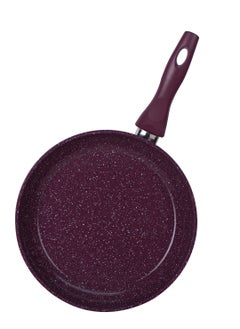 Buy Top Chef Granite Frying Pan Size 22 Burgundy in Egypt