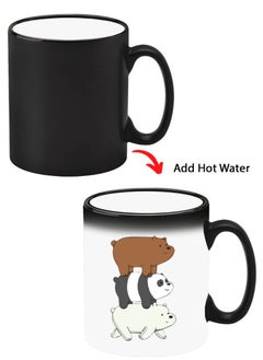 Buy Color Changing Heat Sensitive Ceramic Mug, Image Revealed When HOT Liquid is Added! Three Panda-01 in UAE