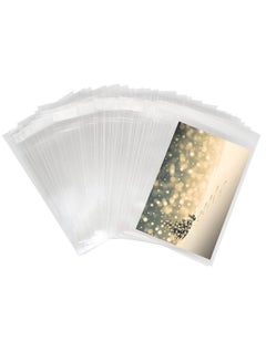 اشتري 400 Count 5 X 7 Inch Clear Resealable Cellophane Bags Fits Card Prints Photos Plastic Opp Bags (1.4 Mils) في الامارات