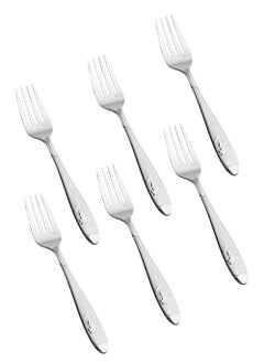 Buy Japanese stainless steel dinner fork set 6 pieces in Saudi Arabia