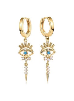 Buy MEVECCO Women Gold Huggie Hoop Earrings Dangle Drop 14K Gold Filled Small Boho Beach Simple Delicate Handmade Hypoallergenic Jewelry Gift in UAE
