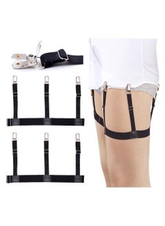 Buy Mens Shirt Stays Holder Garters Adjustable Elastic Shirt Holder Straps in UAE