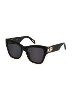 Buy Women's Butterfly Shape  Acetate Sunglasses SJC037 540700 - Lens Size: 54 Mm - Shiny Black in Saudi Arabia