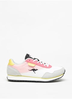 Buy Women's Colourblock Low Top Sneakers with Lace-Up Closure in Saudi Arabia