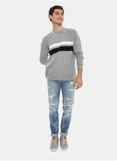 Buy AE Long-Sleeve Striped Thermal T-Shirt in Egypt