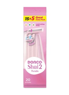 اشتري Shai2 Women Disposable Razor 15+5 في الامارات