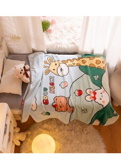 Buy Flannel Air Conditioning Blanket Summer Nap Blanketfor Kids 100*140CM in Saudi Arabia