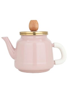 Buy Light Pink Teapot In Steel Gold 1 Liter in Saudi Arabia