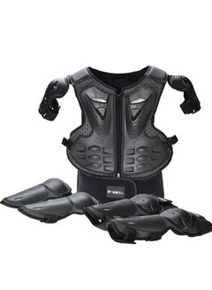 Buy Kids Motorcycle Protective Gear Chest Spine Shoulder Elbow Knee Pads for Motocross Racing Ski Skating Bike in Saudi Arabia